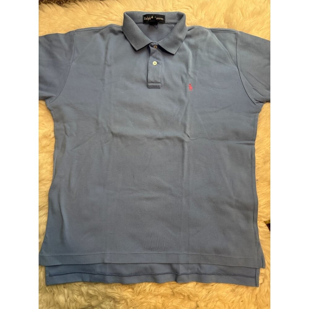 Ralph Lauren Men's M Classic Fit Cotton Polo Blue Preppy